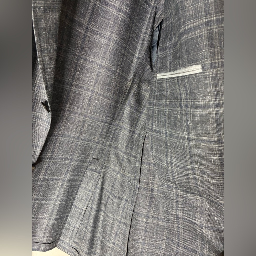 Canali Kei Plaid Wool Single-Breasted Sport Coat - Picture 7 of 11